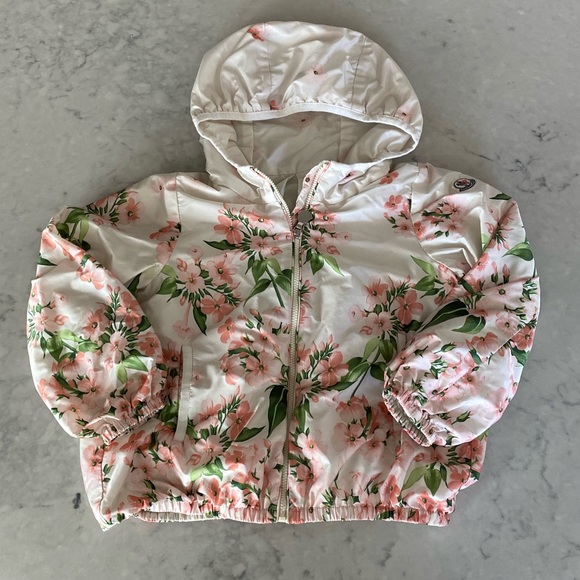 Moncler Other - Moncler Toddler Girls 4T Floral Jacket Coat Windbreaker